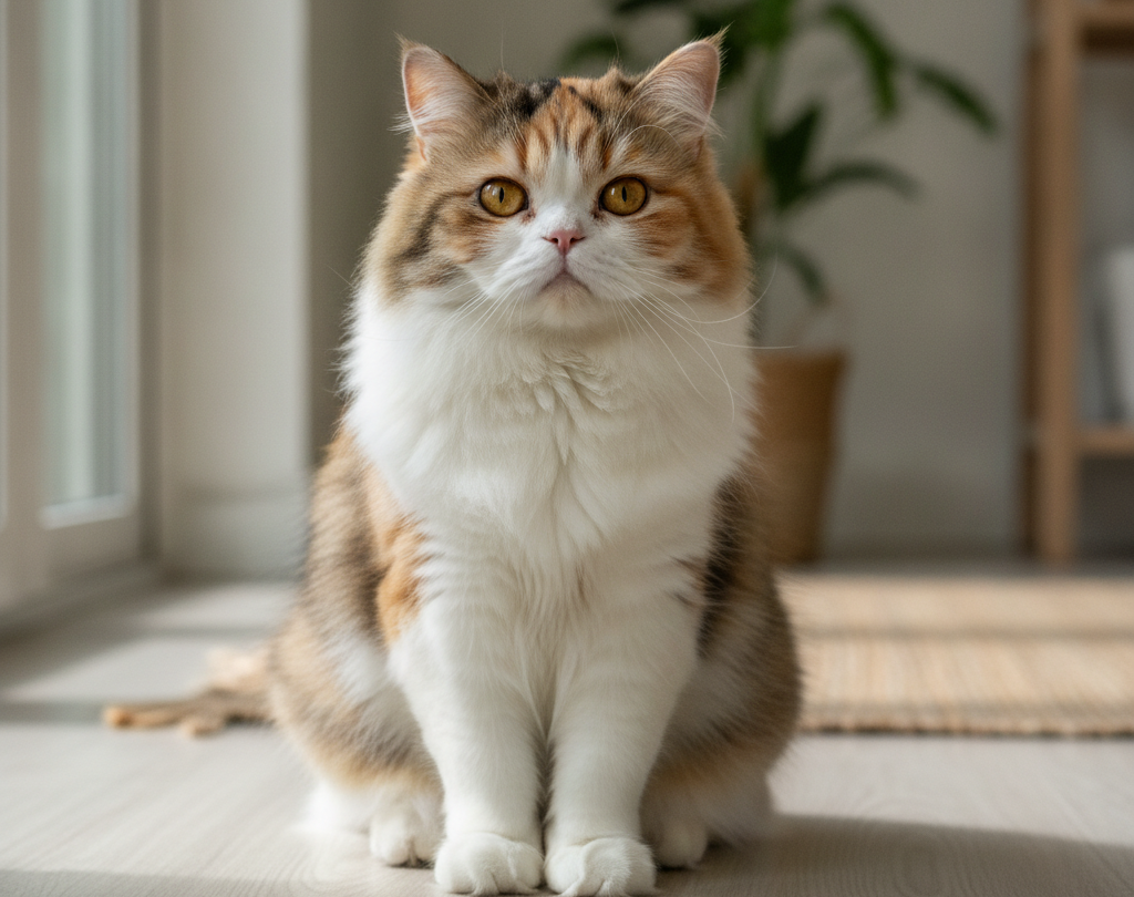 Cat being monitored for unexplained weight loss and body condition changes